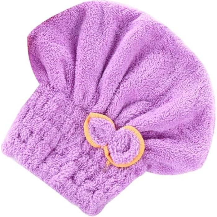 TRUST.STORE Bow Hair Bonnet (5 Pack) – Instant Drying Towel with High Absorbency, Soft & Light to Dry Hair Easily After Shower or Daily Care - Image 3